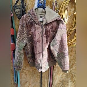 Vintage Cabela's Realtree Camouflage Large Zip Up Hooded Jacket (SEE PICTURES)